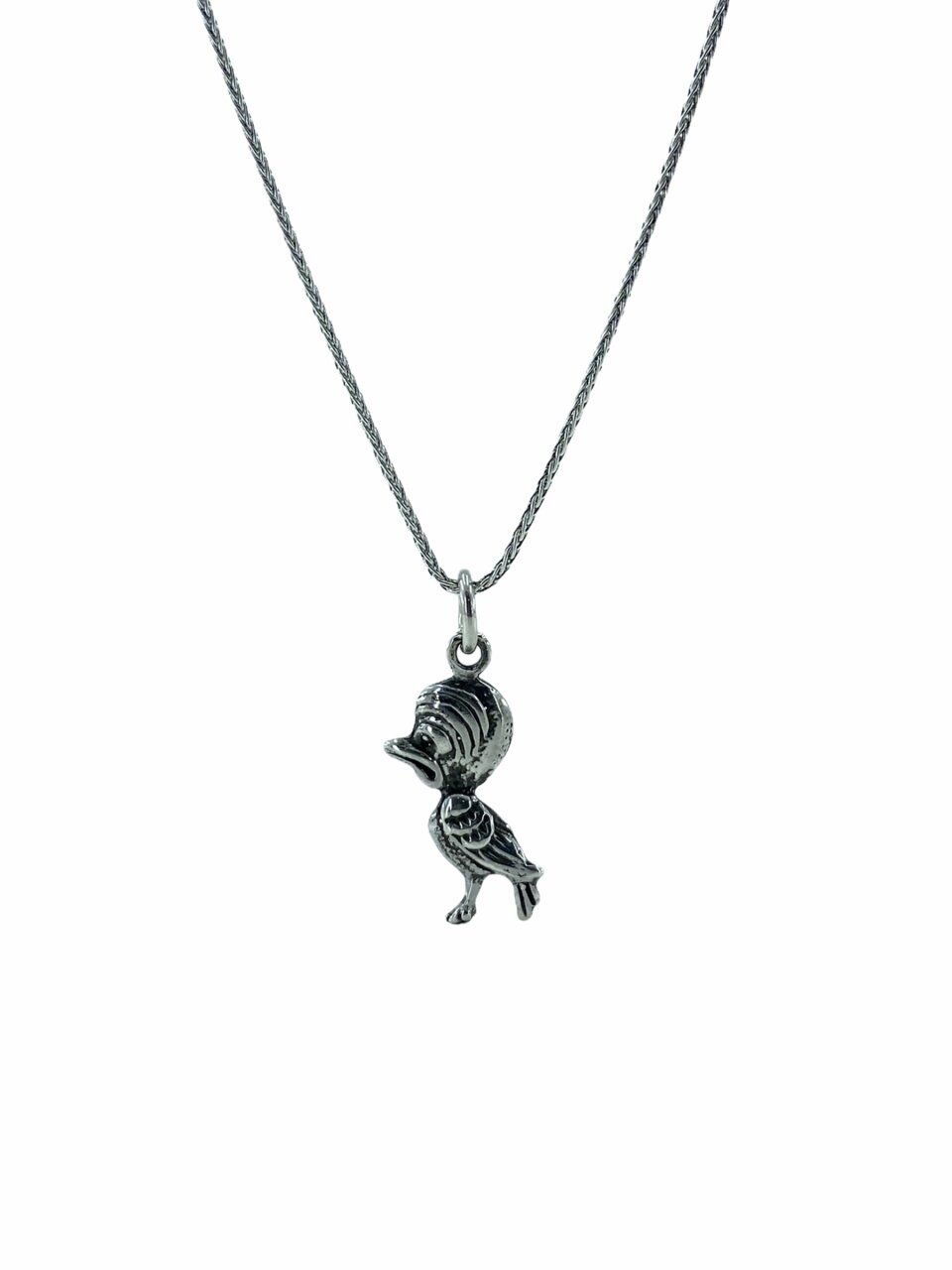 60 cm Uzun Zincir Ağaçkakan woodpecker 925 Gümüş Kolye