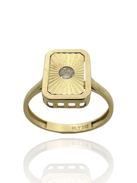 Özel Tasarım Modern Stil Kalemli 8 Ayar Altın Yüzük