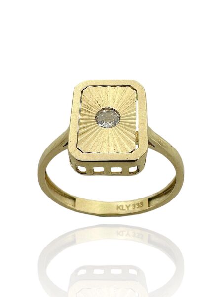 Özel Tasarım Modern Stil Kalemli 8 Ayar Altın Yüzük