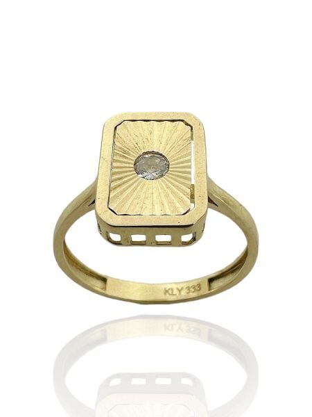 Özel Tasarım Modern Stil Kalemli 8 Ayar Altın Yüzük