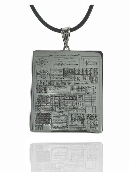 Batılname Sihir Cin Şeytan Vefkli Karachukha Dua Tılsım 925 Gümüş Kolye