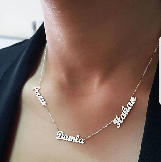 Üç İsim 925 Gümüş Kolye