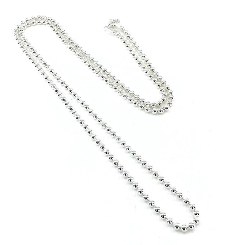 60 cm 70 cm Toptop Tırnak Makası Zincir Gümüş Erkek Kolye