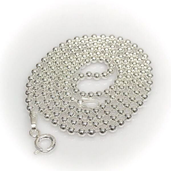 60 cm 70 cm Toptop Tırnak Makası Zincir Gümüş Erkek Kolye