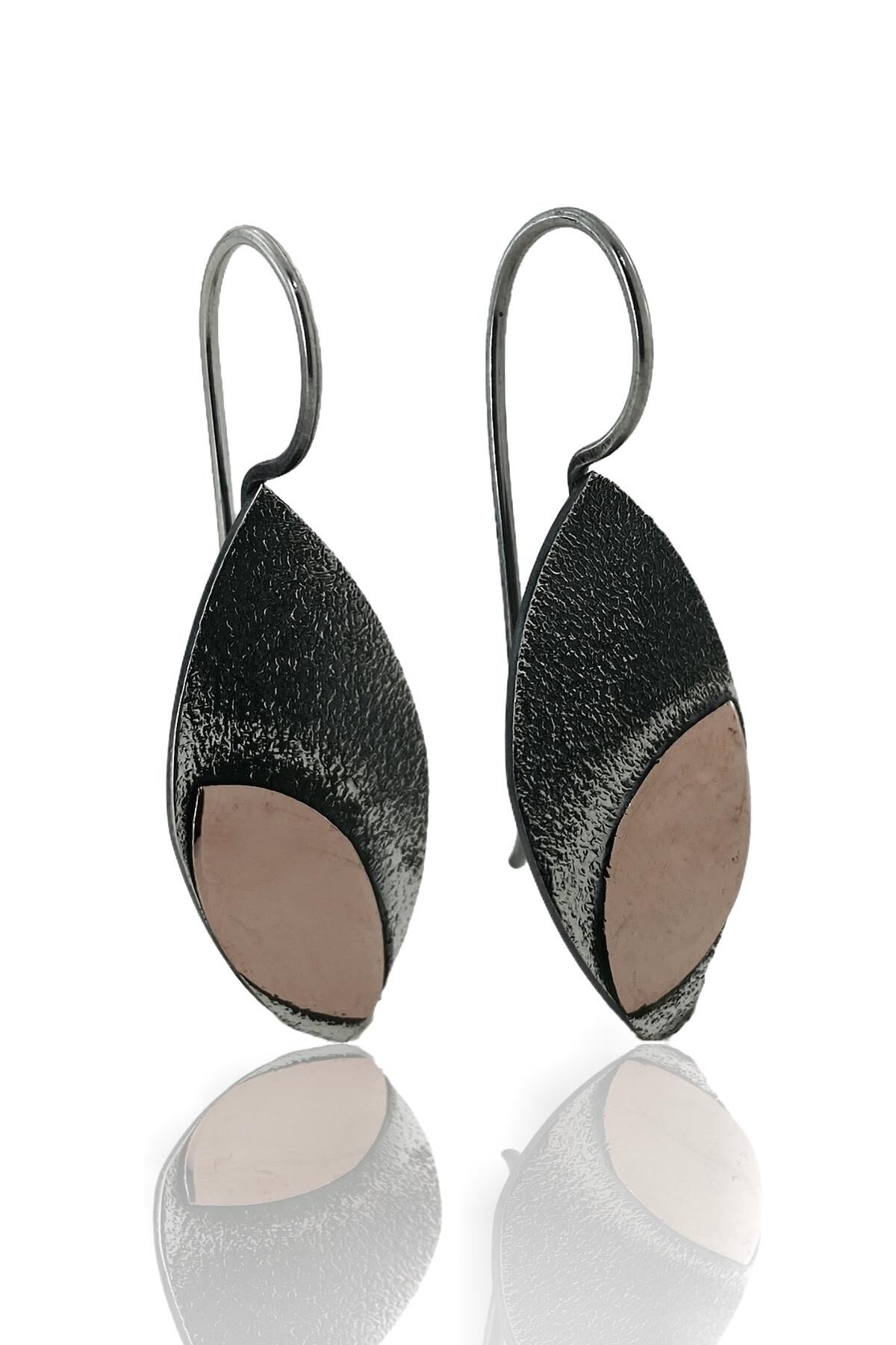 Taşsız El Üretimi Özel Tasarım 925 Gümüş Küpe