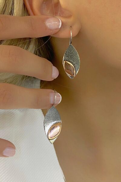 Taşsız El Üretimi Özel Tasarım 925 Gümüş Küpe