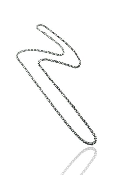 Pop Corn Çağatay Zinciri Kalın 3.2 mm 925 Gümüş Kolye