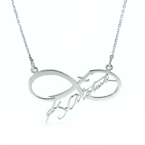 Zülfikar Kılınç Atatürk İmzalı Sonsuzluk 925 Gümüş Kolye