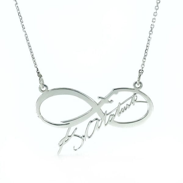 Zülfikar Kılınç Atatürk İmzalı Sonsuzluk 925 Gümüş Kolye