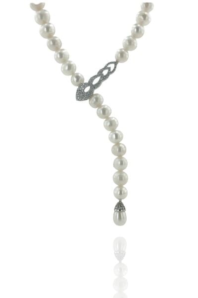 Altın Modeli Yeni Özel Tasarım İnci Gerdanlık 925 Gümüş Kolye