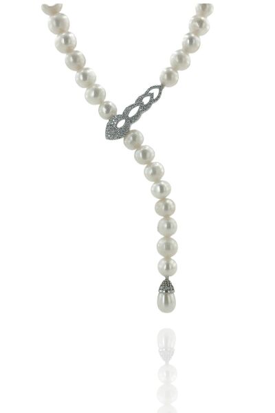 Altın Modeli Yeni Özel Tasarım İnci Gerdanlık 925 Gümüş Kolye