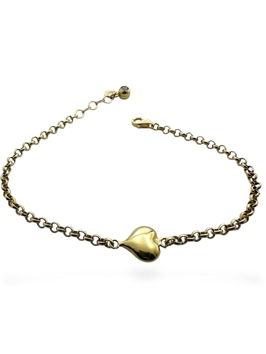 Kalp Taşsız Günlük Doch Zincir Altın Bileklik