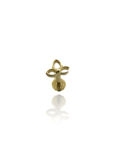 Lotus Çiçeği Tragus Küpe 14 Ayar Altın