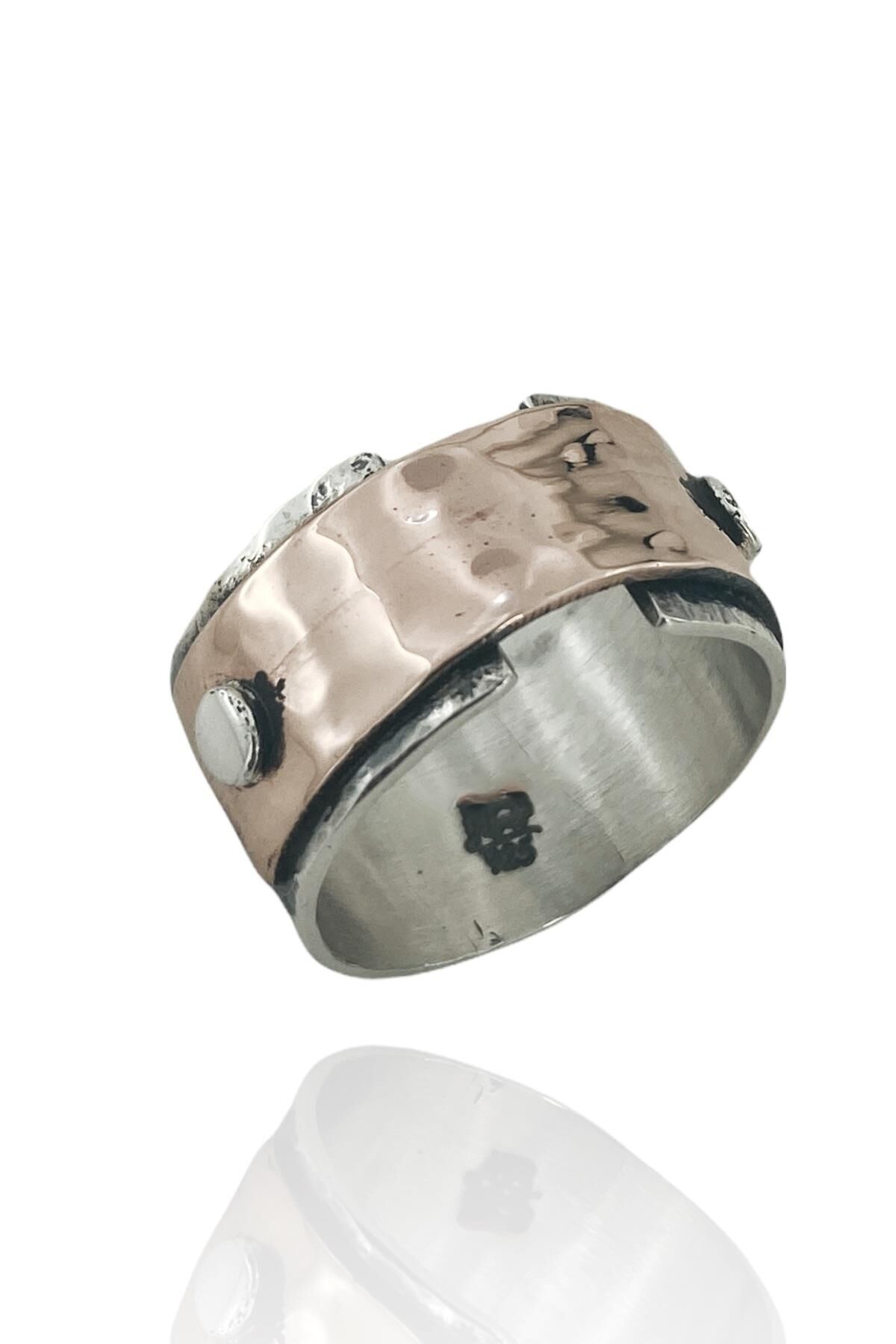 El Üretimi Taşsız Tasarım Otantik 925 Gümüş Yüzük