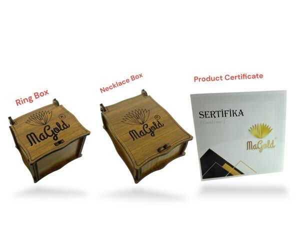 14 Ayar Altın U Harfli Üst Kalite Trend Harf Yüzük