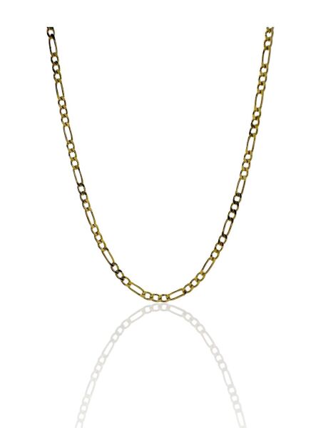 Figaro Model 2 mm 55 cm 14 Ayar Altın Zincir Kolye