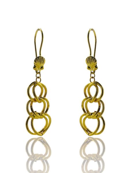 Samanyolu Üst Kalite 14 Ayar Altın Küpe