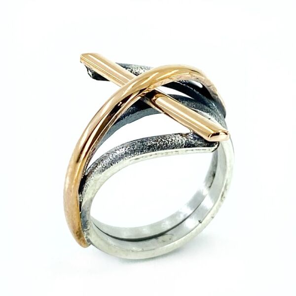 El Üretim Taşsız Yeni Özel Tasarım Otantik 925 Gümüş Yüzük