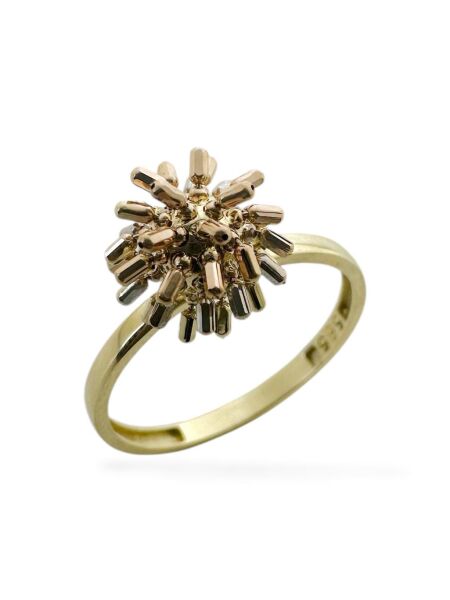 Üst Kalite İtalyan Dorikalı Kirpi Model 14 Ayar Altın Yüzük