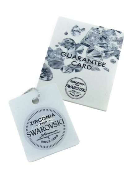 Sertifikalı 2.00 Baget Swarovski Taşlı 925 Gümüş Set Takım