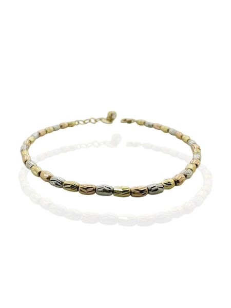 Tek Sıra İtalyan Üst Kalite Arpa Dorika Zarif 14 Ayar Altın Bileklik