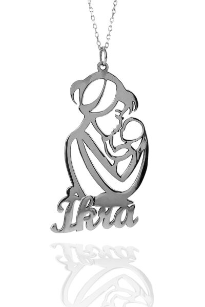 Annelere Özel Bebek İsimli 925 Gümüş Kolye