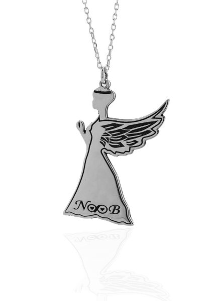 Harfli Peri 925 Gümüş Kolye