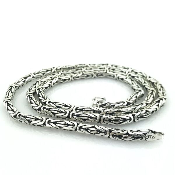 Kral Zincir 5 mm 52 gr Gümüş Erkek Zinciri Kolye