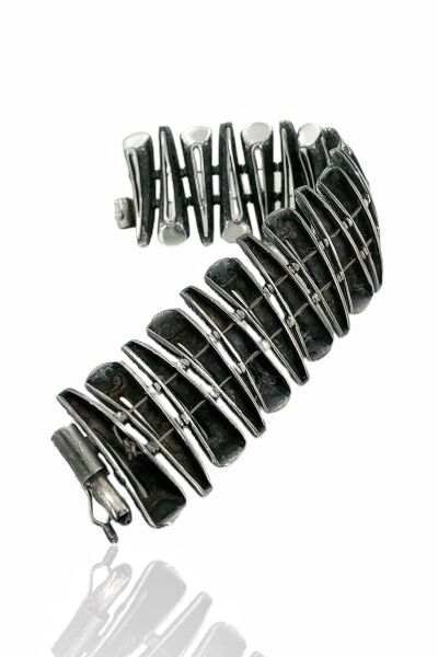 Koleksiyonluk El Üretimi Tasasım Amazon 925 Gümüş Bileklik