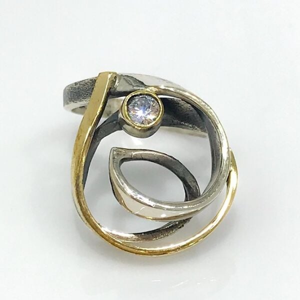 El İşçiliği Telkari Özel Tasarım Otantik Gümüş Yüzük