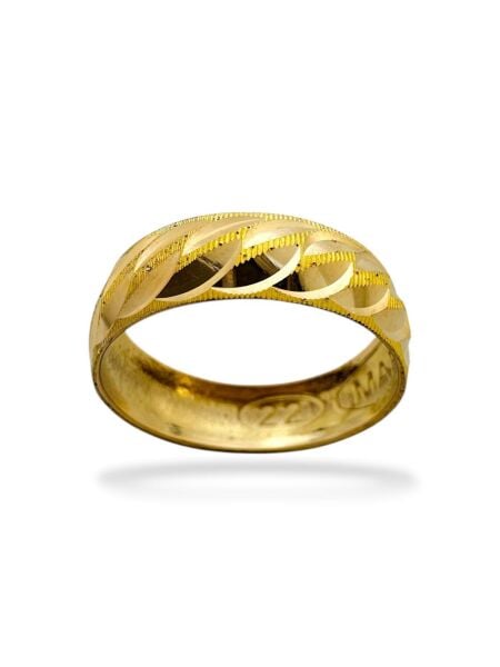 22 Ayar Altın 5 mm Aynalı Gamze Bombeli Alyans Yüzük