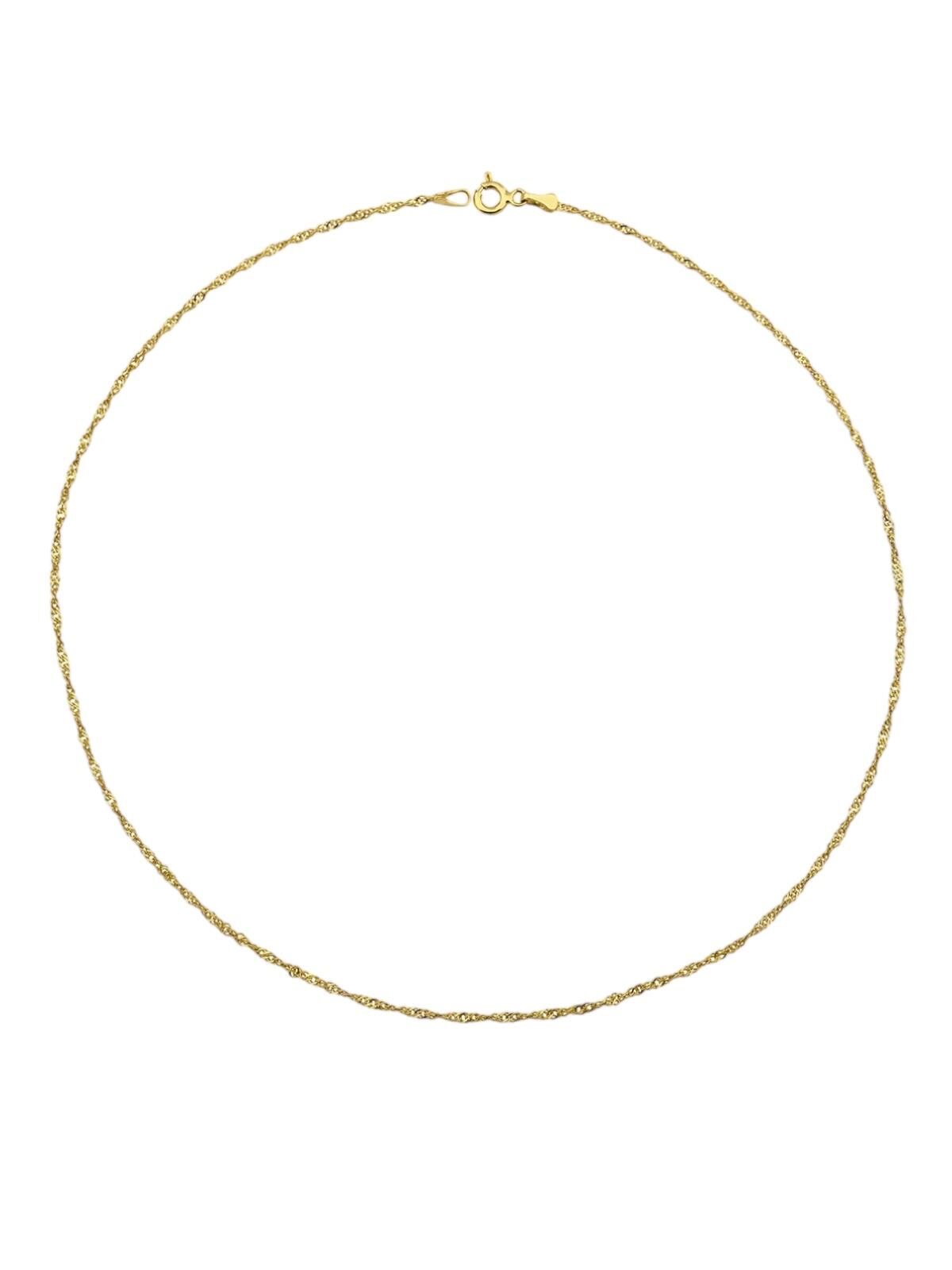 14 Ayar Altın İnce Singapur Zincir Kolye