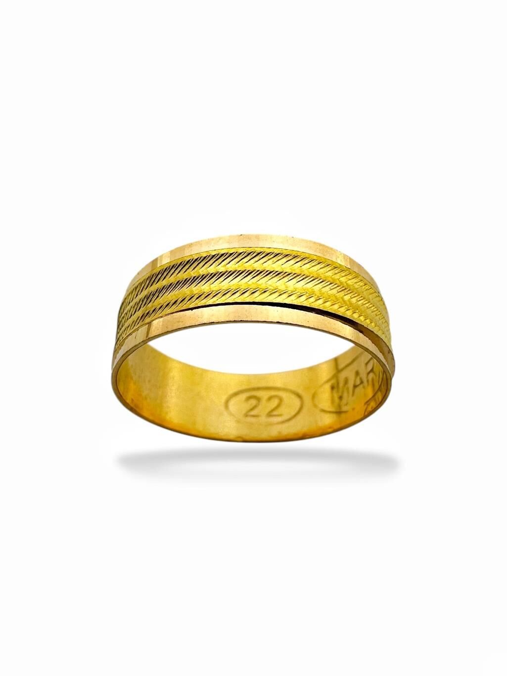 22 Ayar Altın Trabzon Yüzüğü Modeli Alyans Yüzük