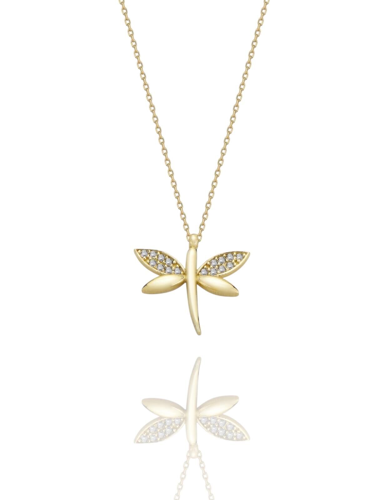 Yusufçuk Üst Kalite Özel Tasarım 14 Ayar Altın Kolye