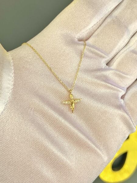 Minik Dua Meleği Altın Kolye