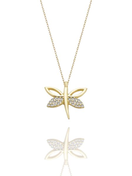 Taşlı Taşsız Yusufçuk Model Çok Şık14 Ayar Altın Kolye