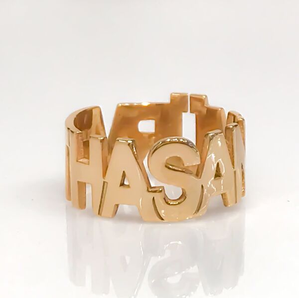 İki 2 İsimli Alyans Rosegold Tasarım Gümüş Bayan Yüzük