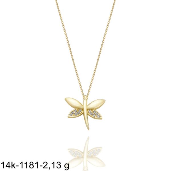 Yusufçuk Çok Şık 14 Ayar Altın Kolye