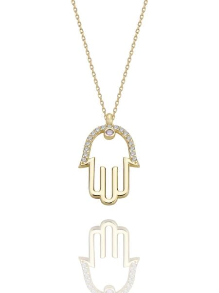 Sade Zarif Fatma Ana Eli Çok Şık 14 Ayar Altın Kolye