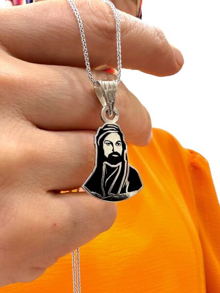 Hz.Ali 60 cm Uzun Tilki Kuyruğu Zincir 925 Ayar Gümüş Kolye