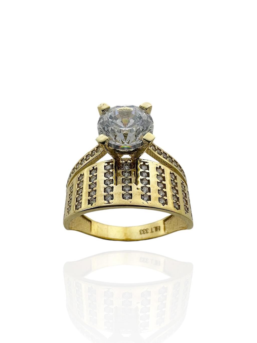 Alyans Tektaş İkili Günlük 8 Ayar Altın Yüzük