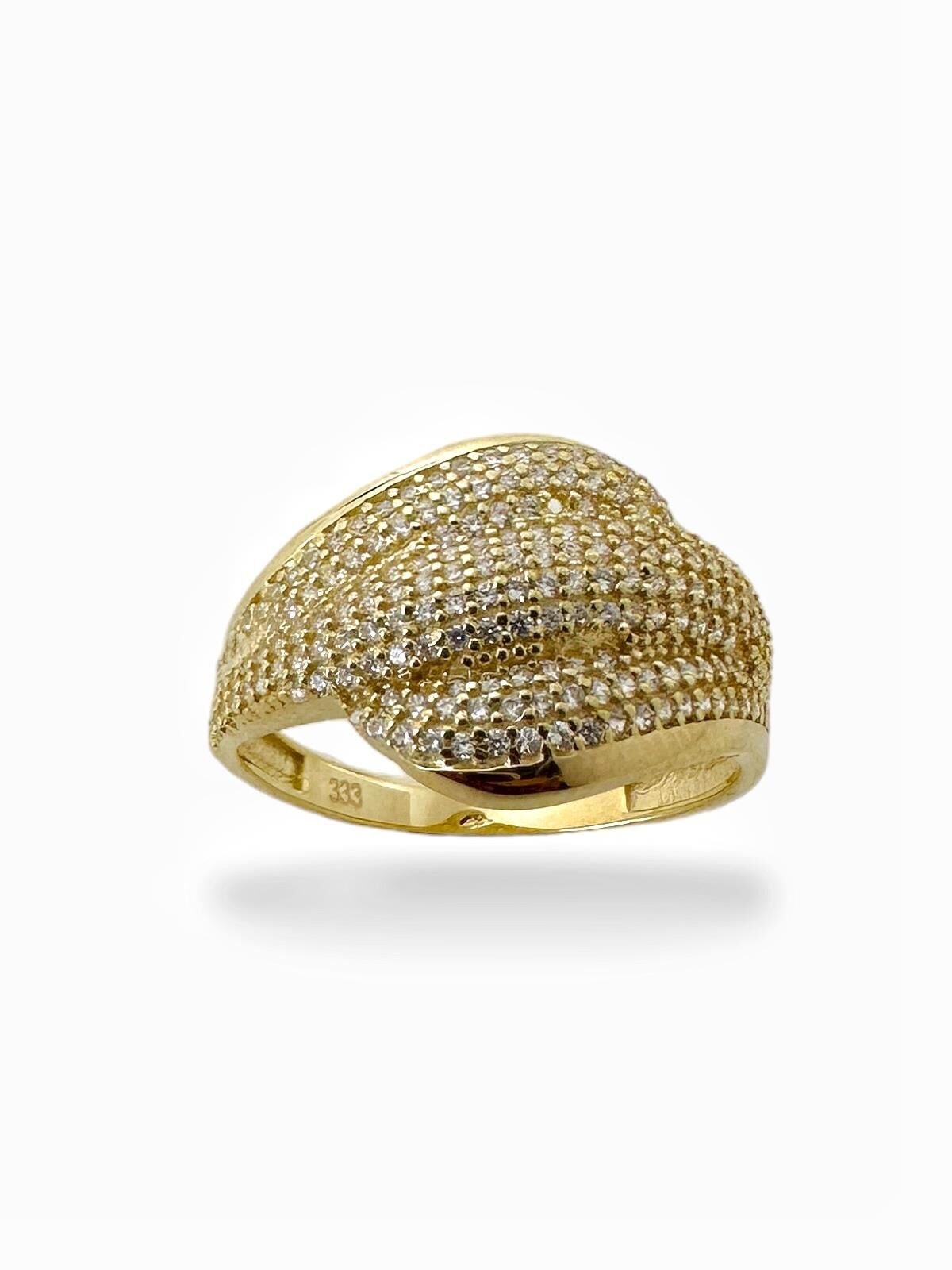 8 Ayar Altın Taşlı Yüzük