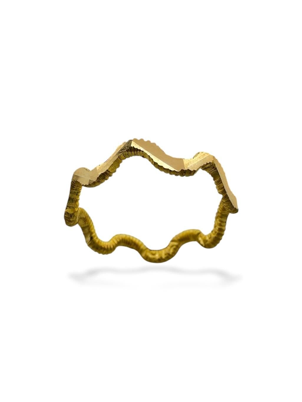 22 Ayar Altın Zikzak Ajda 2 mm Çok Şık Alyans Yüzük