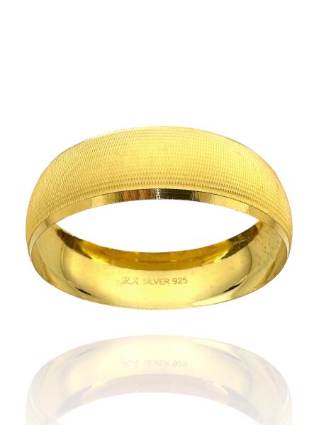 925 Ayar Gümüş 21 gr 2 cm 6.4 Boy Trabzon Hasır Has Altın Kaplama Bilezik