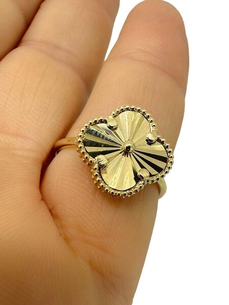 Yonca Yüzük 14 Ayar Altın