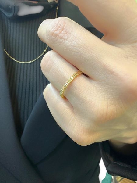 22 Ayar Altın Merdiven Ajda Yüzük Alyans Çok Şık
