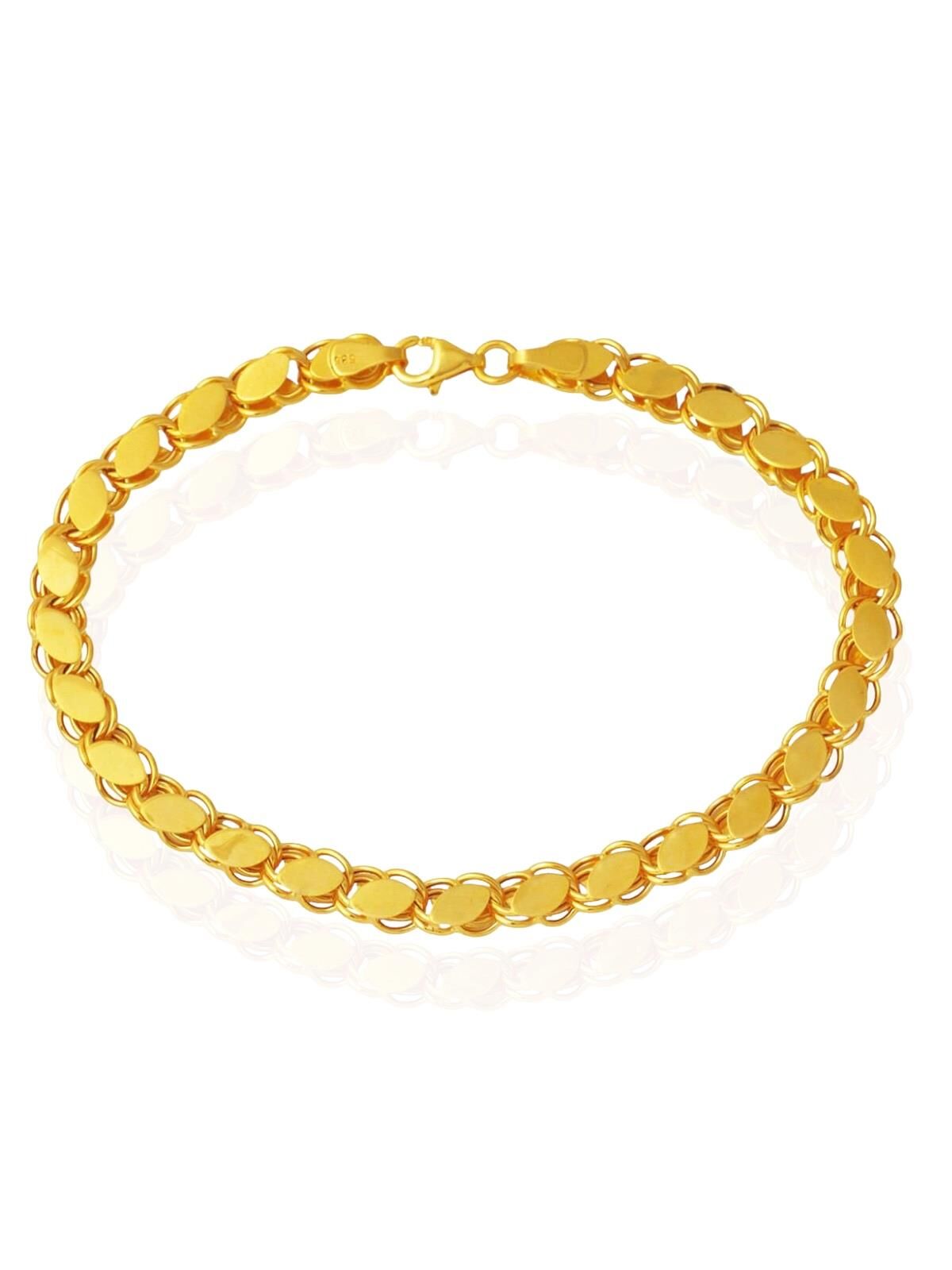 Halep Pullu Arpa Zincir 14 Ayar Altın Bileklik 5 mm