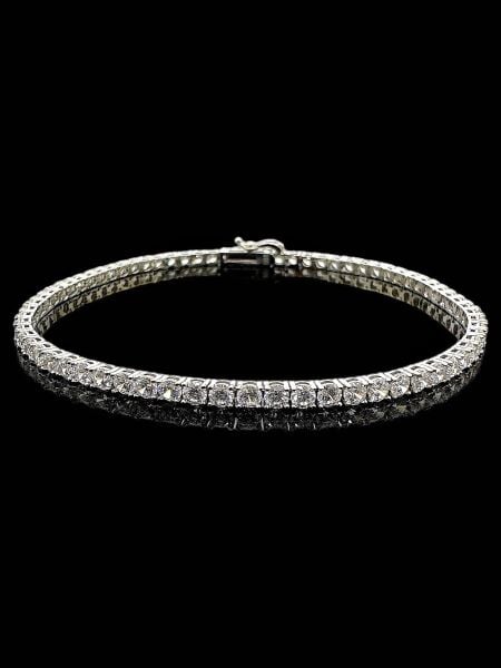 3.00 Carat Beyaz Altın Pırlanta Modeli Üst Kalite Suyolu Bileklik