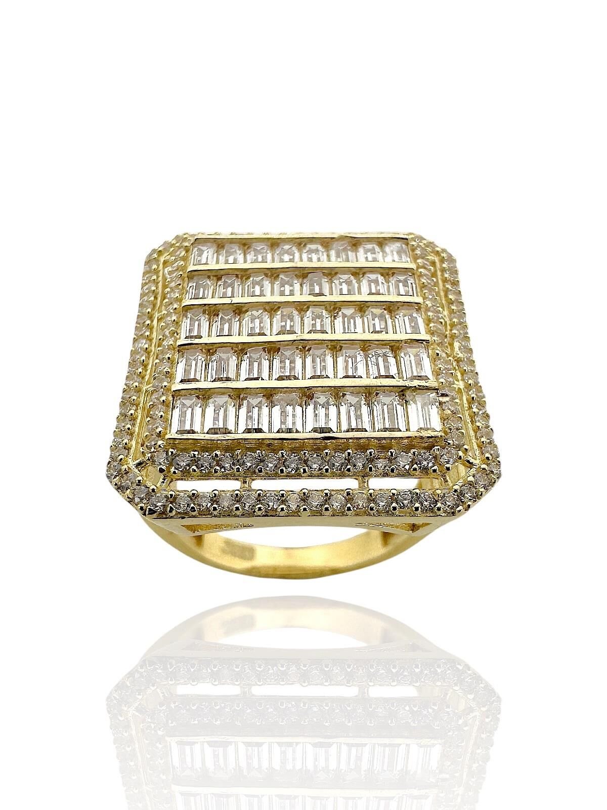 Kırıntı Baget Ekstra Büyük Boy Altın Yüzük