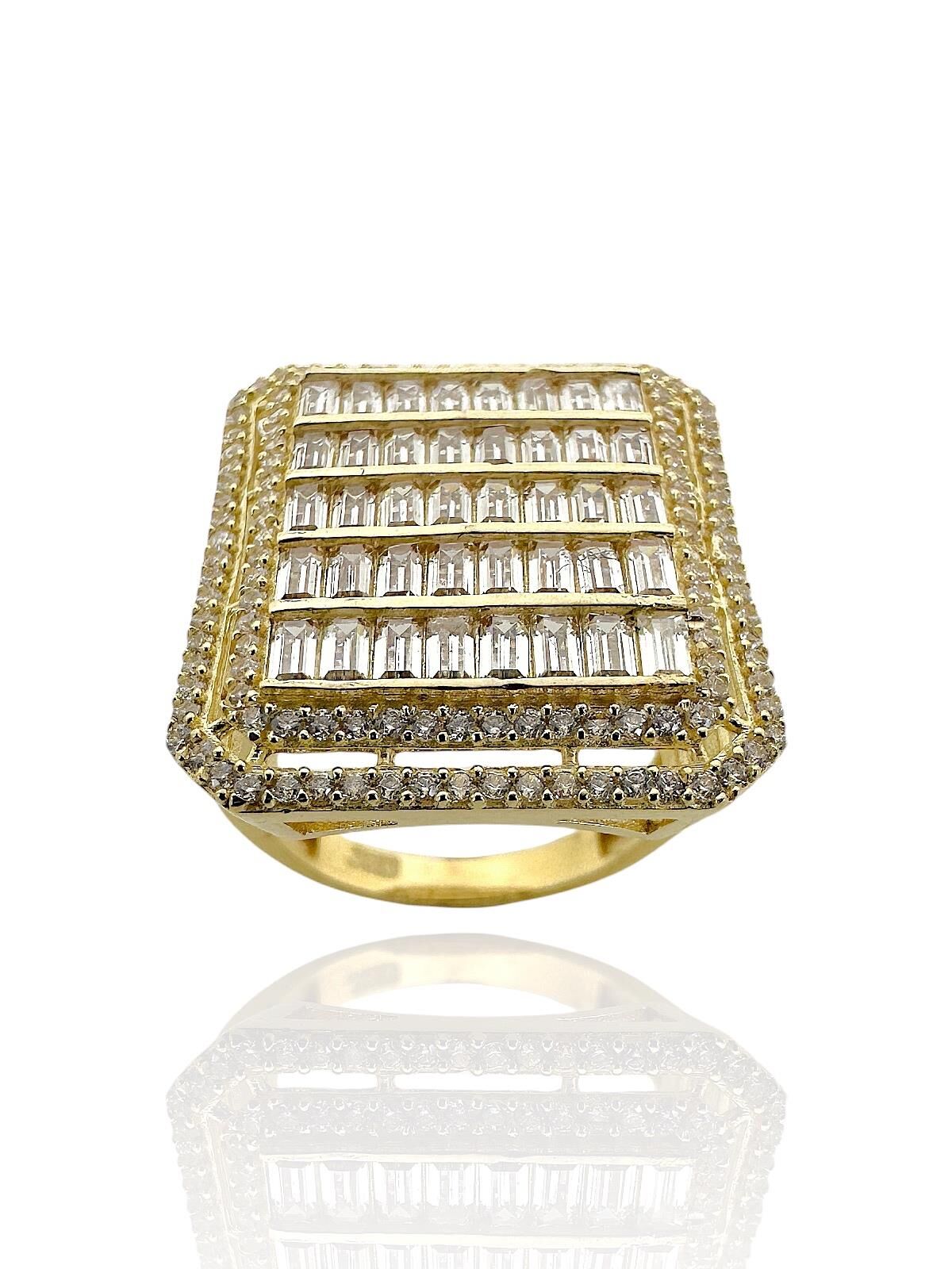 Kırıntı Baget Ekstra Büyük Boy Altın Yüzük